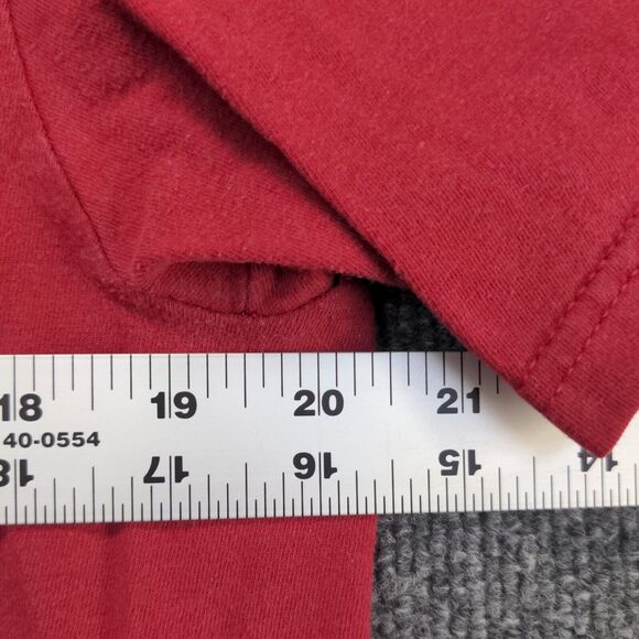 Nike Men's PHYS. ED Standard Fit T-Shirt Red Large Short Sleeve Crew Neck Cotton - Picture 14 of 14